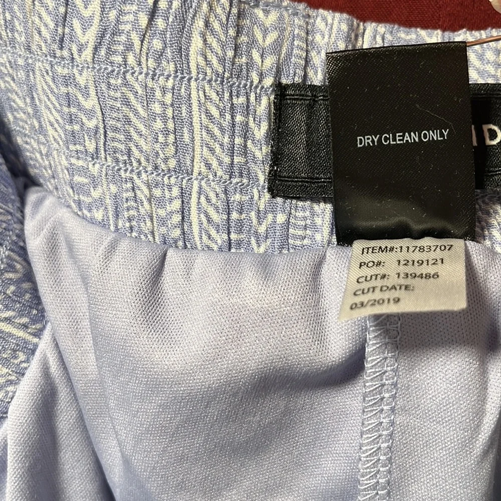 NWT Torrid 3 - light blue boho vertical stripe, gauze, wide leg, belted pants - Picture 13 of 13